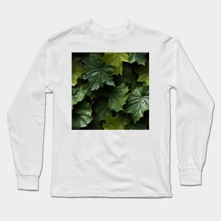 Green Leaves Pattern 21 Long Sleeve T-Shirt